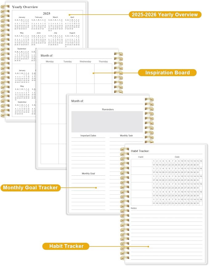 Academic Planner for 2026-2027 or Anytime - Undated Weekly Student Planner For Homeschool, High School, College & Nursing Students, 200 Pages, 5.8" x 8.5", Black