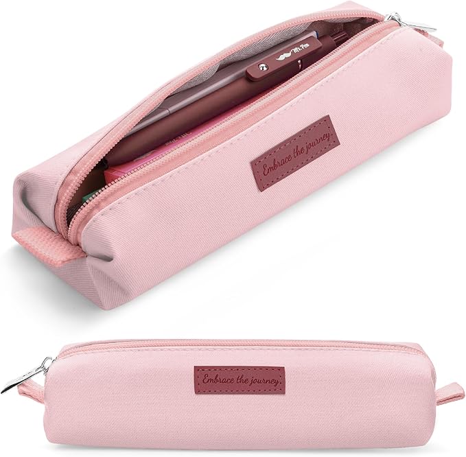Mr. Pen- Cute Pencil Case Pouch, Multipurpose Canvas Bible Pencil Pouch, Smooth Zipper, Premium Material, Neat Stitches, Ideal for Stationery, Cosmetics, Electronics, School, Office, Travel
