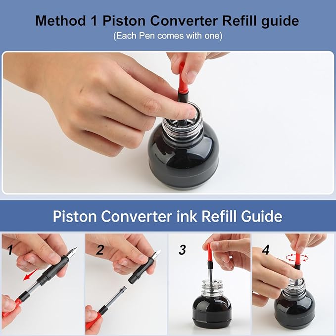 GC QUILL Calligraphy Pen Set 74pcs- 8 Calligraphy Fountain Pens with Varied Nibs, 66 Ink Cartridges(14 Colors)-Writing, Drawing, Calligraphy Practice for Beginner GC-F866