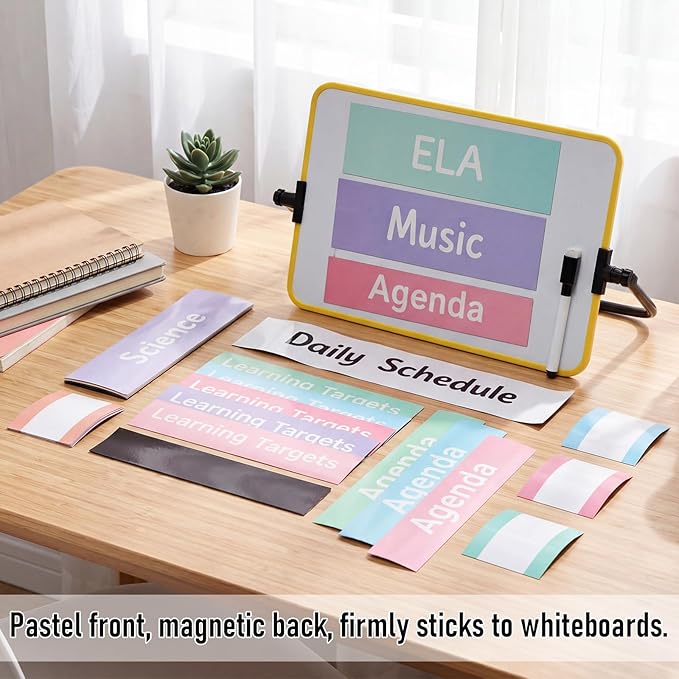 35 Pcs Classroom Schedule Magnetic Daily Schedule Pocket Chart Reusable Dry Erase Course Labels Welcome Back to School Decorations for Bulletin Board Whiteboard