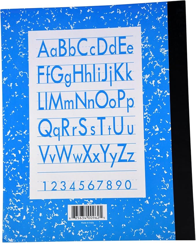 School Smart Skip-A-Line Ruled Composition Book, Grade 2, Blue, 48 Pages