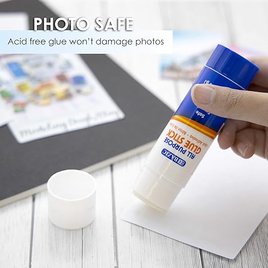 BAZIC Products Premium Jumbo Glue Stick 36g/1.27 Oz, Multi-Purpose Acid Free, Glue Sticks, for Photos Paper Kids Art Craft at School Home Office, 144-Pack