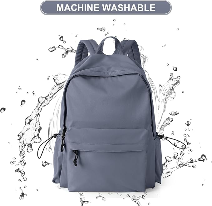 School Backpack for Girls Water Resistant High School Book Bag Simple Backpack for Teens Boys Girls, Lightweight Simple Middle School Back Pack Daypack