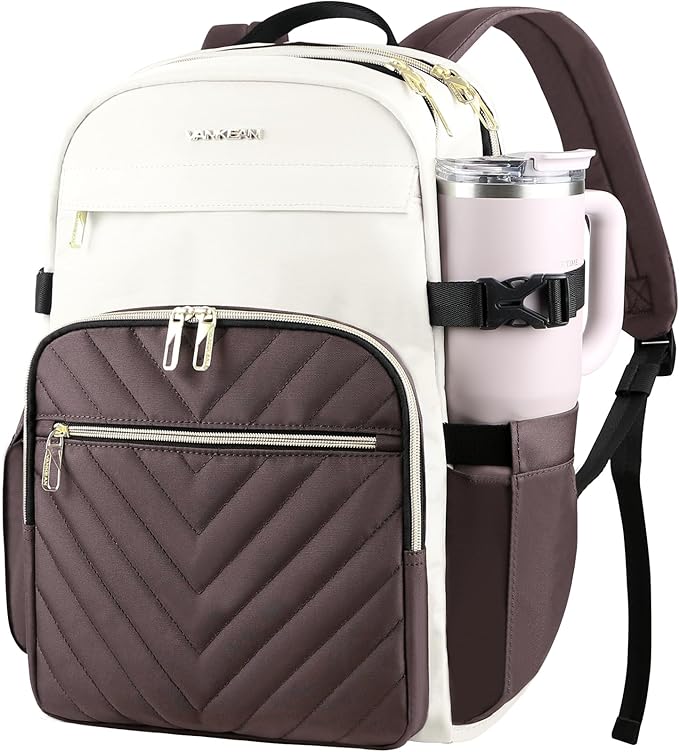 VANKEAN 15.6 Inch Laptop Backpack for Women Large Capacity | Waterproof Backpacks Stylish Travel Bags Casual Daypacks for College, Business