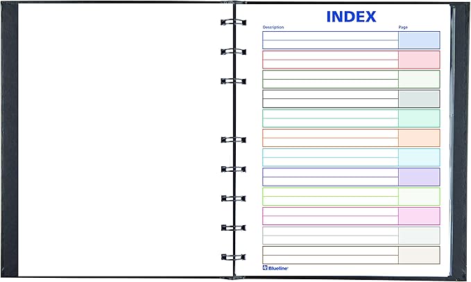 Blueline Notepro Composition Notebook, Black, 9.25 x 7.25 inches, 192 Ruled Pages (A9C.81) - (Pack of 5)