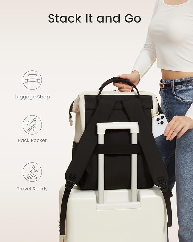 LOVEVOOK Laptop Backpack for Women, 17 Inch Work Business Backpacks Purse With Large Capacity