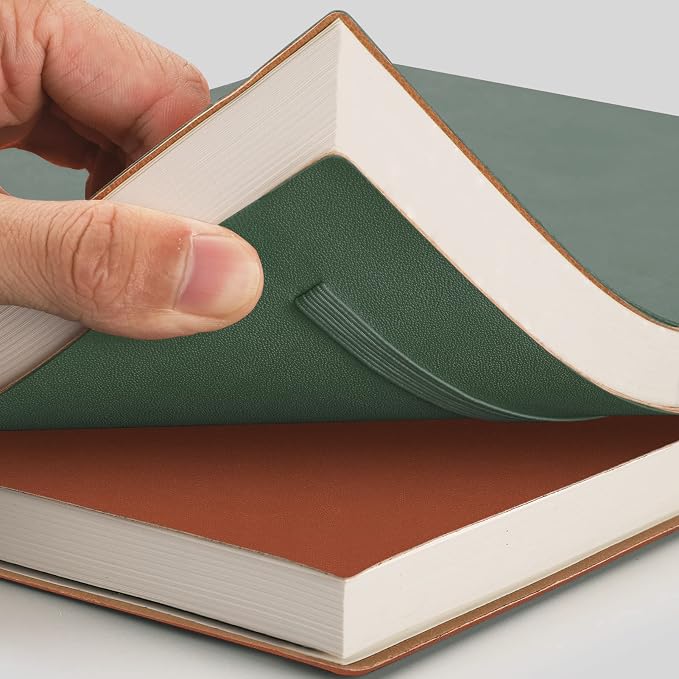 AHGXG Lined Journal Notebook, 408 Numbered Pages, A5 Size (5.7'' x 8.3'')