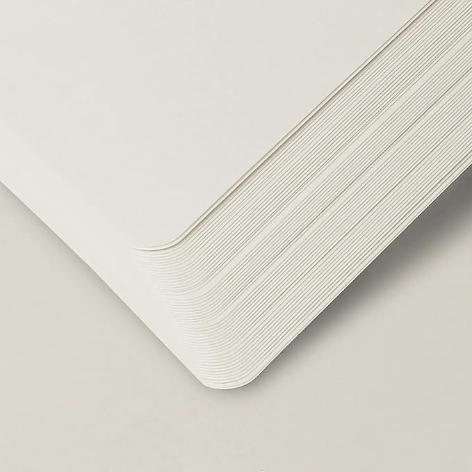 Hardcover Notebook Blank Journal Sketchbook for Drawing, Medium 5.5 by 8.4 Inch, 100 GSM Thick Paper (Pink, Plain)