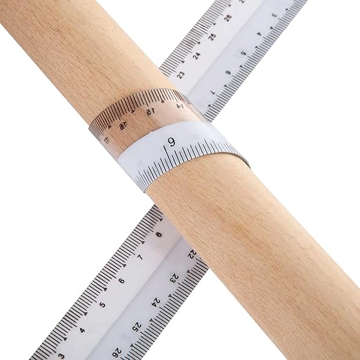 CertBuy 36 Pack Flexible Ruler 12 Inch, Plastic Clear Bendable Rulers, Unbreakable Clear Rulers- Shatterproof Bendy Straight Ruler for School Classroom, Home, or Office