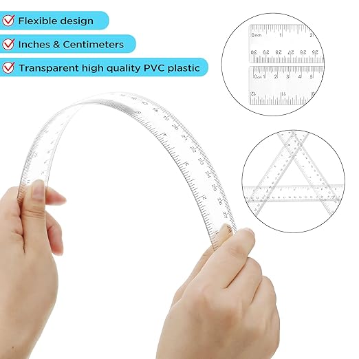 Zonon 30 Pcs Wooden Rulers Bulk 12 Inch Ruler for Classroom, Easy-to-Read with Inches and Metric, First Day of School Gift for Kids, School, Home, Office, Students, Teachers