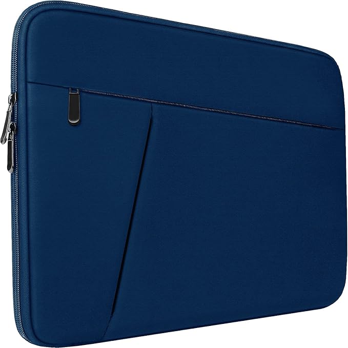 Laptop Sleeve Case 15.6 inch, Durable Shockproof Protective Computer Carrying Cover with Front Pocket, Briefcase Handbags Laptop Bag for 15.6 inch HP, Dell, Acer, Asus, Notebook, Blue
