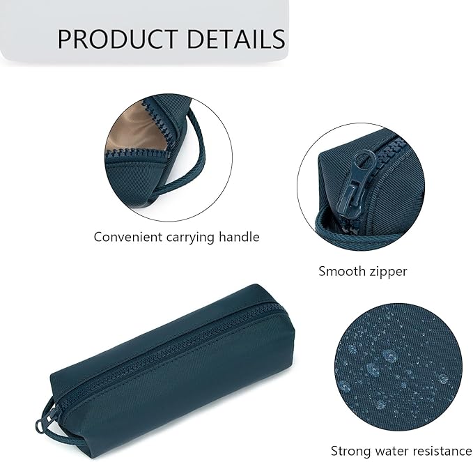Pencil Case Soft School Pencil Pouch Bag for Easy Carry Stylish and Durable (Royal Blue)