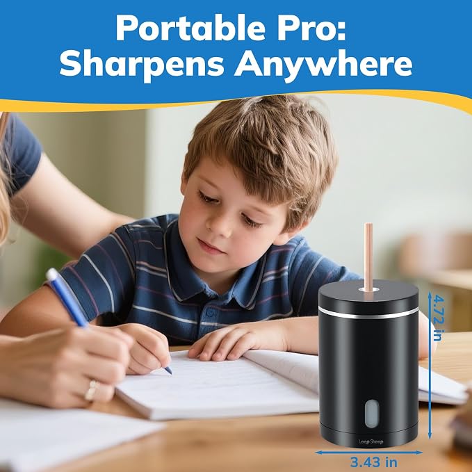 Fully Automatic Electric Pencil Sharpener, Rechargeable
