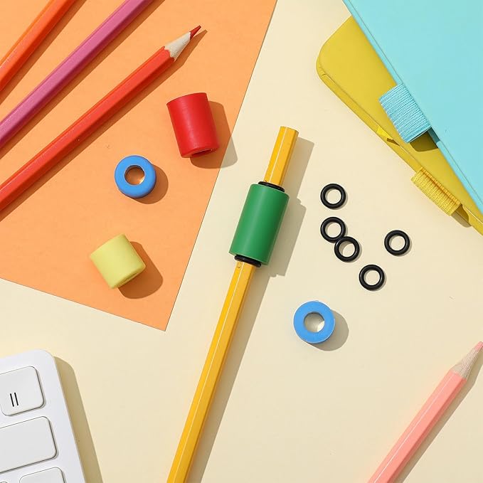 20 Pcs Pencil Weights Handwriting Aid for Children 0.7/0.5/0.35/0.2 oz Adjustable Weights Kit for Kid, or Special Need Improve Penmanship for Autism, Quivers, or Fine Motor Skill Disability