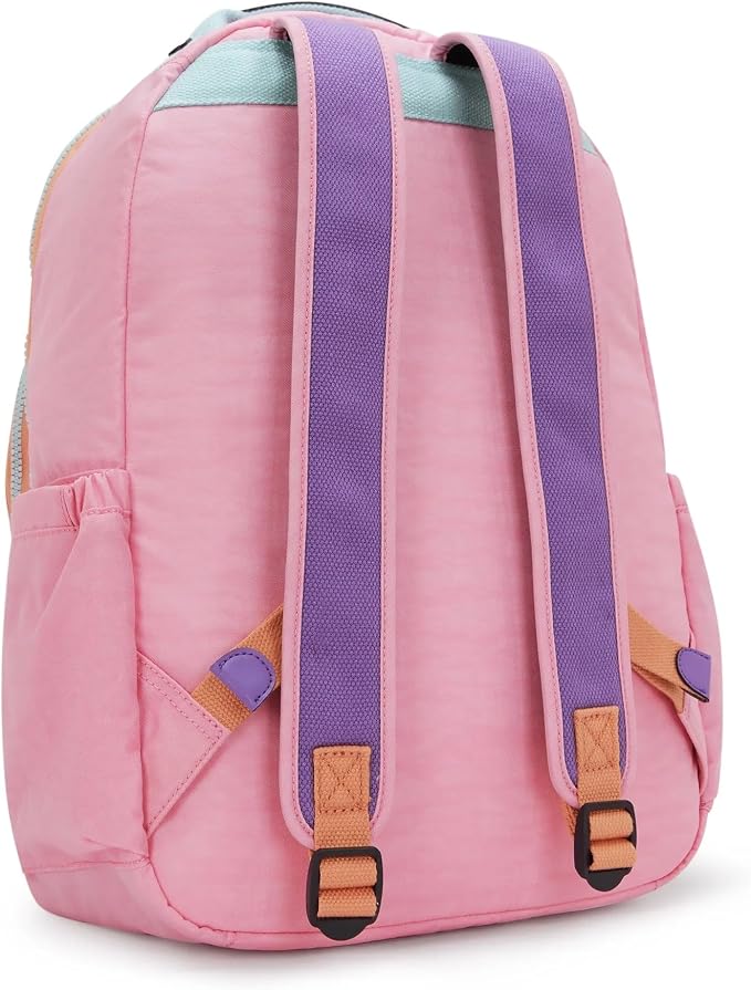 Kipling Women's Seoul 15" Laptop Backpack, Durable, Roomy with Padded Shoulder Straps, Built-In Protective Sleeve