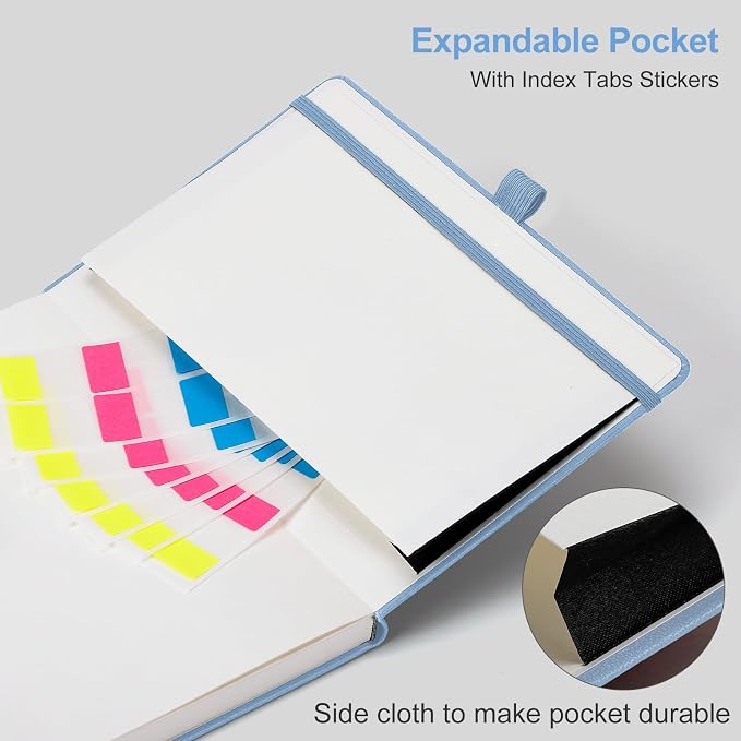 AHGXG Graph Grid Paper Notebook, 160 Pages, A5 Medium Size (5.7'' x 8.3'')