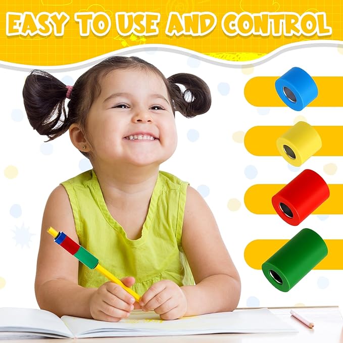 20 Pcs Pencil Weights Handwriting Aid for Children 0.7/0.5/0.35/0.2 oz Adjustable Weights Kit for Kid, or Special Need Improve Penmanship for Autism, Quivers, or Fine Motor Skill Disability