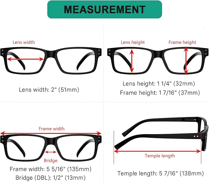 Eyekepper 2 Pairs Blue Light Blocking Reading Glasses for Men Women - UV Protection Spring Hinge Computer Readers