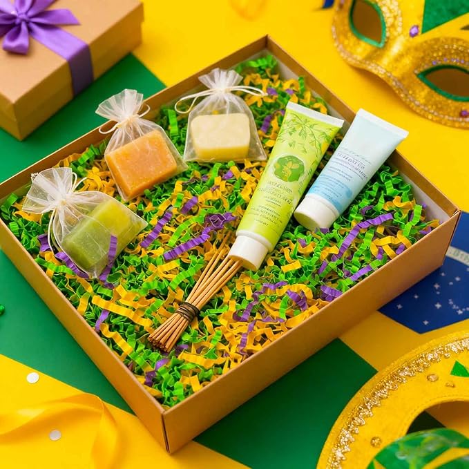 3LB Easter Crinkle Cut Paper Shred Filler, Gold Green Purple Paper Shreds for Basket Fillers, Birthday, Gift Wrapping, Anniversary, Wedding, Easter, Mardi Gras, Carnival Gift Decor Party Filler