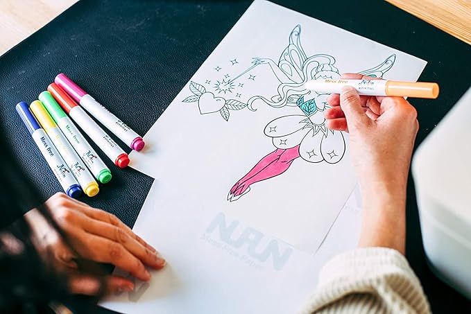 NuFun Activities Mess Free Paper 11x17 - Kids Create No Mess Wonders with Special Coloring Paper, Gift for Kids, 25 Blank Pages