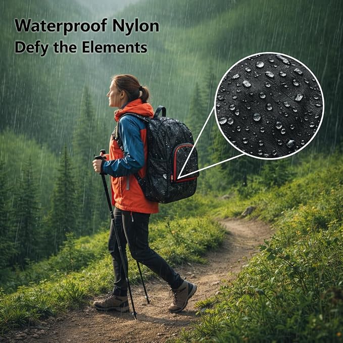 Haneulbit Foldable Backpack, Lightweight Backpack and Waterproof Backpacks for Travel and Hiking