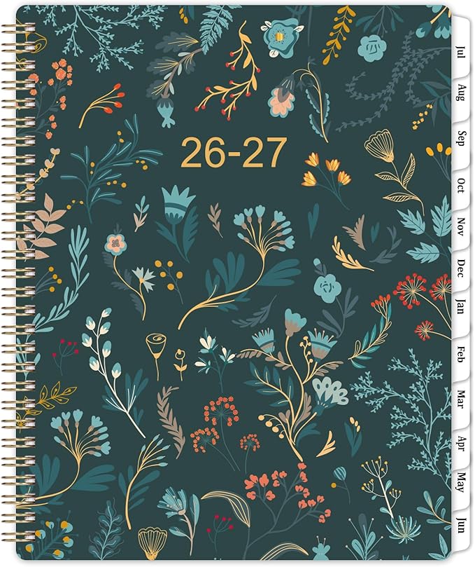 Planner 2026-2027 - Academic Planner 2026-2027, Planner Weekly and Monthly, Jul 2026 - Dec 2027, 8.5" x 11" Planners Calendar with Tabs & Pocket, Flexible Cover, Twin-Wire Binding