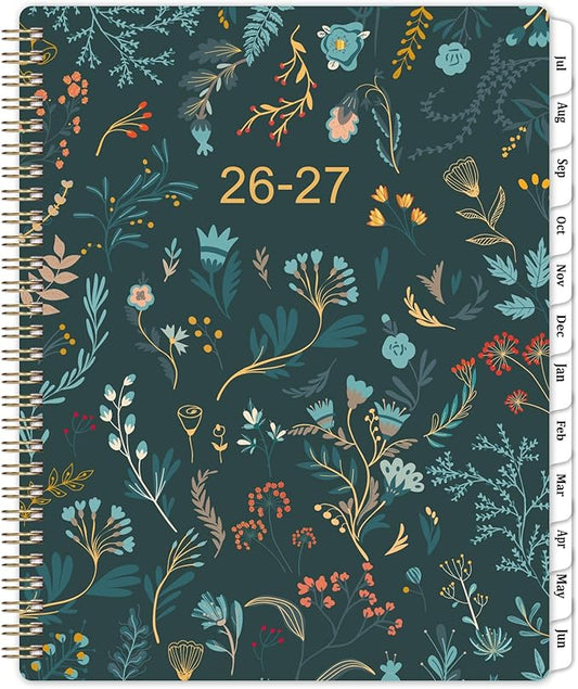 Planner 2026-2027 - Academic Planner 2026-2027, Planner Weekly and Monthly, Jul 2026 - Dec 2027, 8.5" x 11" Planners Calendar with Tabs & Pocket, Flexible Cover, Twin-Wire Binding