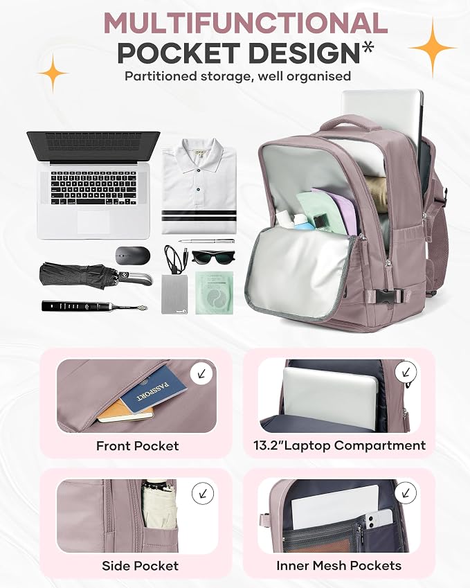 coofay Travel Backpack Carry On Flight Aapproved Personal Item Travel Bag Mochila De Viaje Travel Backpack For Men Spirit Airlines Personal Item Bag 18x14x8 Carry On Backpack For Airplanes