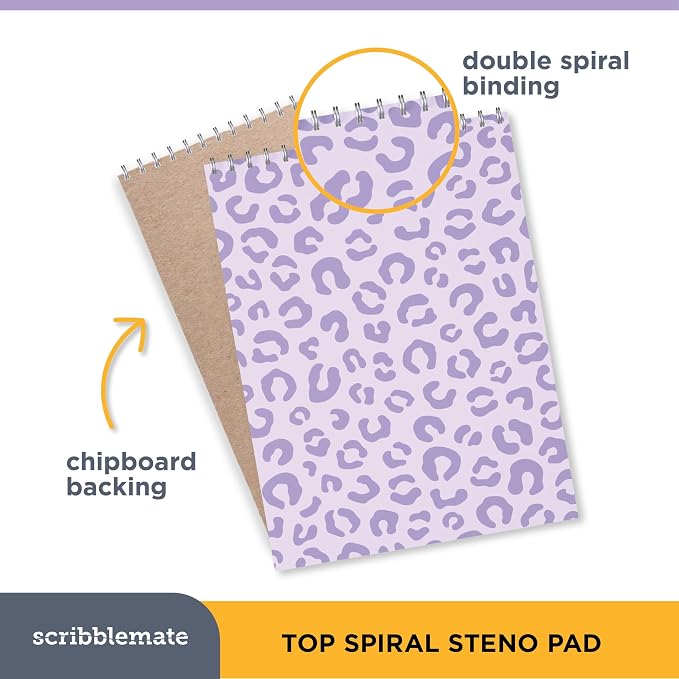 Steno Pads Spiral 6x9 Assorted Colors Notebooks for Work, 80 Sheets Top Spiral Notepad Stenographer Steno Books (12 Pack, Soft Colors)