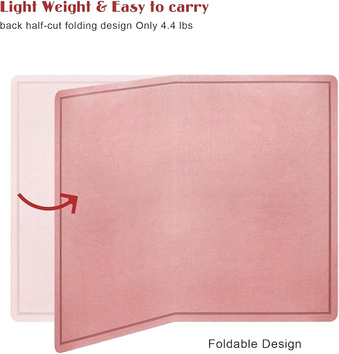 Large Bulletin Board - 48 X 36 inches Decorative Felt Pin Board - 4' x 3' Cork Board Alternative for Wall - Foldable Photo Board Self-Adhesive Vision Board Prayer Board with 30 Pushpins - Pink