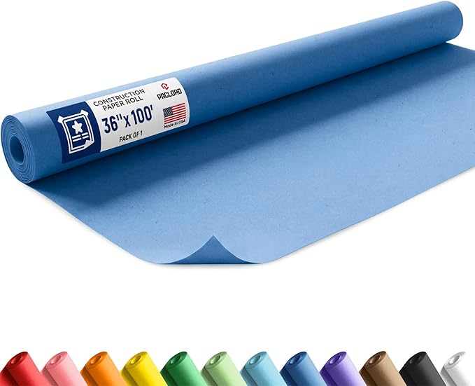 Dark Blue Construction Paper Roll 36" x 100 ft – Made in USA – 36" Bulletin Board Paper for Classroom & School, Teachers & Kids