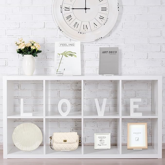 6 Pack Acrylic Book Stand for Display Adjustable Clear Display Holder Easel Collector Stand for Home Office Back to School Comic Album CD Magazine Postcard Artworks (5.91 x 6.1 x 3.15 Inch)
