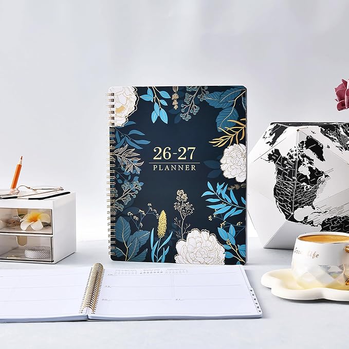 Planner 2026-2027 - Academic Planner 2026-2027, July 2026 - June 2027, 7.87'' x 9.96'', Monthly Tabs, Twin-wire Binding, Thick Paper, Organizer for Work/School