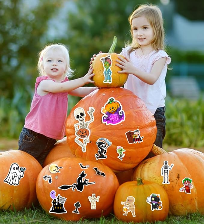 Halloween Stickers,Halloween Party Favors,36 Sheets Holiday Sticker, Hallowee-n Party Decoration Classroom Crafts Gifts Stickers for Teens Adults