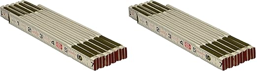 Crescent Lufkin Wood Rule, 5/8X6', Redend Eng, Black - 1066DLN (Pack of 2)