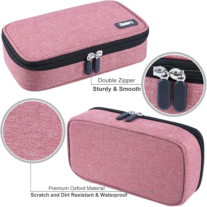 Chelory Big Capacity Pencil Case Large Pencil Bag Pouch Pen Case Pencil Marker Holder Stationery Storage Makeup Bag for Office Supplies Adults