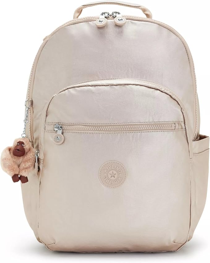 Kipling Women's Seoul 15" Laptop Backpack, Durable, Roomy with Padded Shoulder Straps, Built-In Protective Sleeve