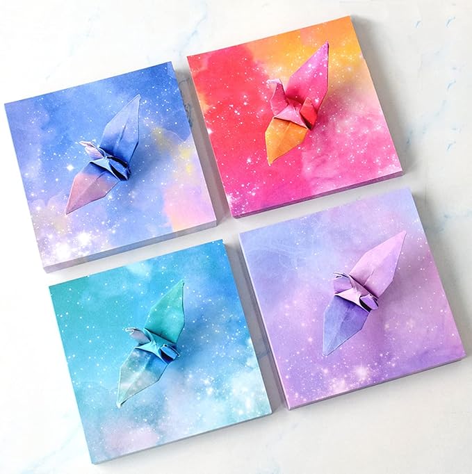 Origami Paper Kit for Kids Adults, 400 Sheets Starry Double-Sided Square Origami Paper for DIY Decoration, Craft Paper, Scrapbook Decor, Folding Crafts (3.74*3.74in)