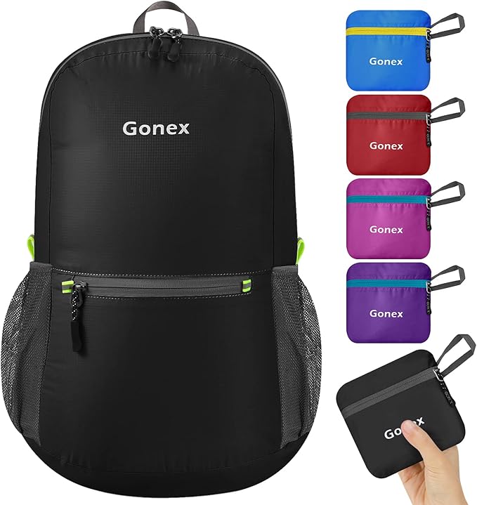 Gonex Ultra Lightweight Packable Backpack Daypack Handy Foldable Camping Outdoor Travel Cycling Backpacking