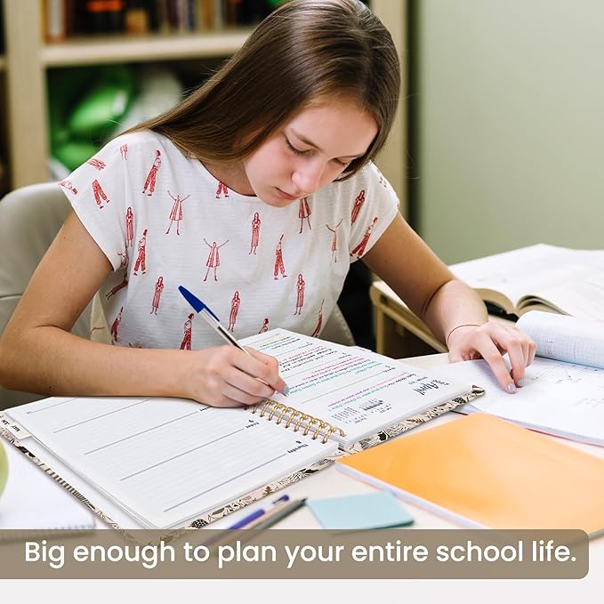 Academic Planner 2026-2027, Weekly and Monthly Calendar Book, July 2026 – June 2027, Hardcover Planner with Tabs, Perfect for Teachers, Students, Women & Men, A4 (8.5" x 11") - Owl