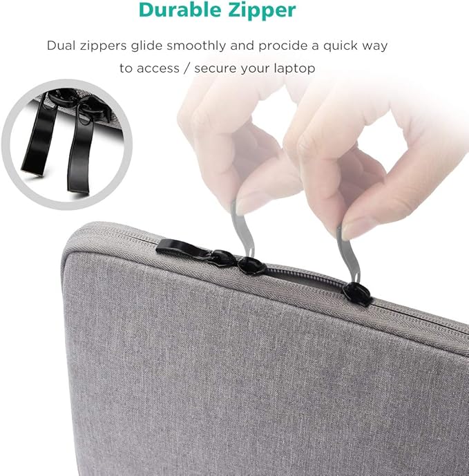 NIDOO 13-14 inch Laptop Sleeve Case Protective Computer Cover for 14" MacBook Pro M2 M1 / 14.4" Surface Laptop Studio / 13.5" Surface Book 3 / ThinkPad X1 Carbon / P14s T14 E14 / HP, Grey