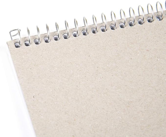 Mintra Office Steno Books Set - Top-Spiral Bound, Gregg Ruled, 70 White Sheets, Poly Primary Color Covered Notebooks for Office, Professional, School & Work, Note-taking, Writing Pads, 6"x9", 4 Pack