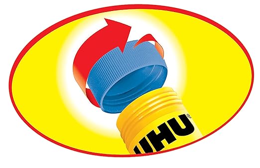 UHU Stic Magic Blue Colored Glue Stick, 21g: Solvent Free & Washable – Applies Blue & Dries Clear, Washable & Non-Toxic – All Purpose School & Craft Adhesive for Kids, Scrapbooking, Office & Home Use