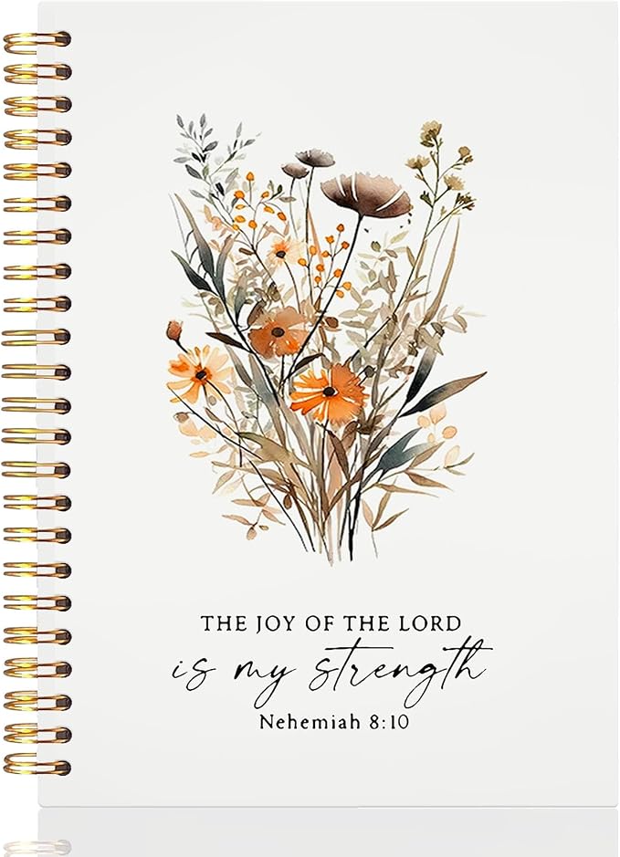 UTELKA Bible Journals, Floral Prayer Notebooks for Bible Notes, 5.5x8.3