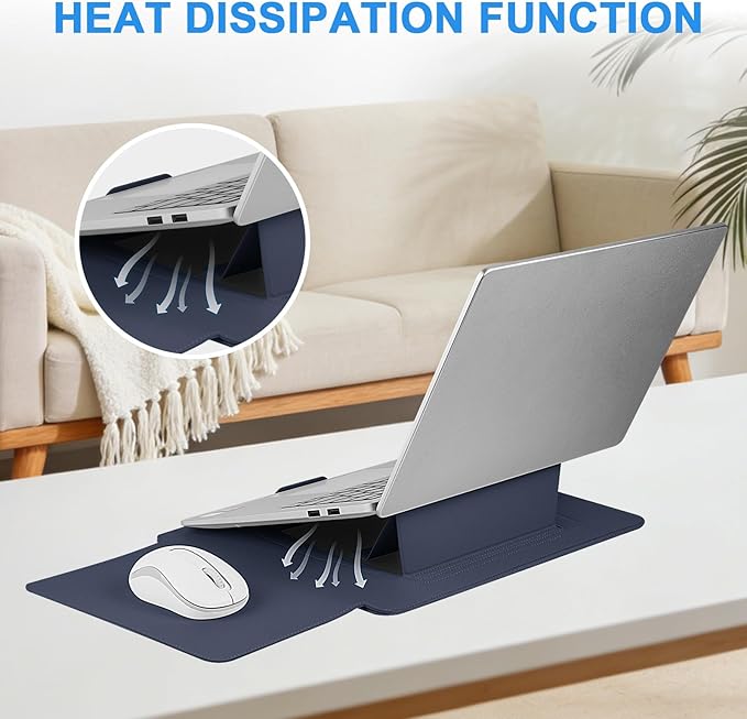 HoYiXi 15-15.6" Laptop Sleeve-Compatible with MacBook Pro 16/15.4'' MacBook Pro 15, Mac Air 15 - Waterproof Soft 15 16 inch pc case for H P, Dell, Acer, Asus,15 inch Laptop case,Blue