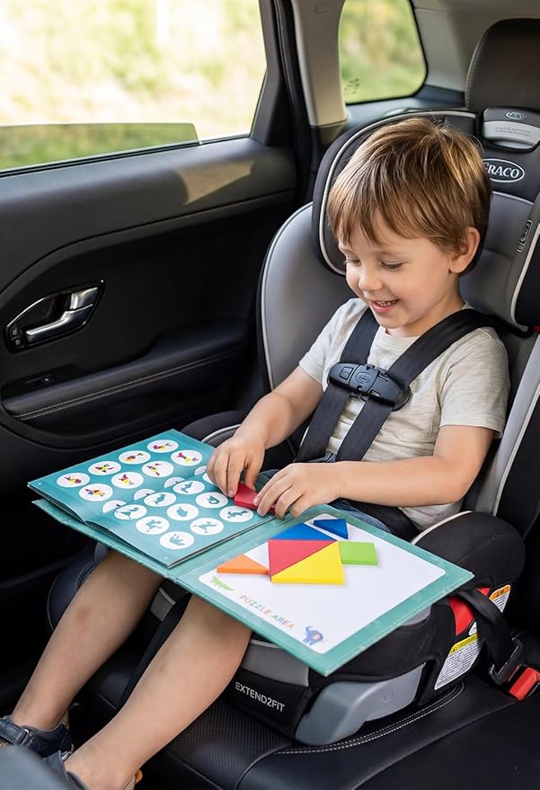 Magnetic Travel Tangram for Kids - 2 Sets Tangrams Puzzles - Creative Magnetic Puzzles and Brain Stimulating Toys, Busy Travel Toys for Car, Cruise & Airplane Rides