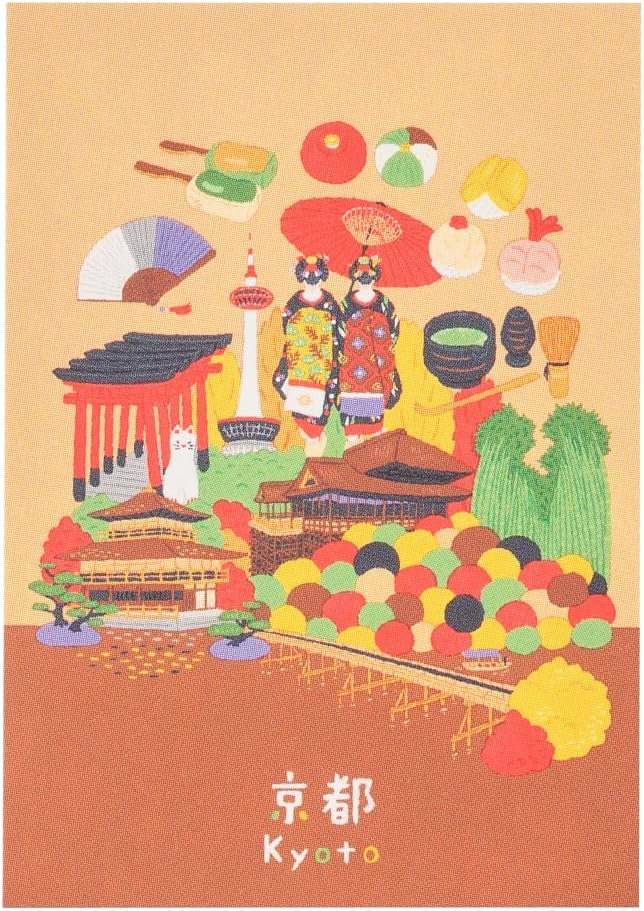 NOLTY JAPAN NOTE, A6 Notebook Featuring Japanese Design, 3.5mm Dot Grid, 80 Pages, Kyoto, JP0103