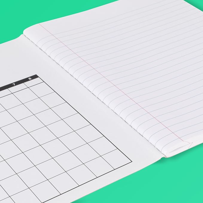 Mead Composition Notebook, Wide Ruled 7.5" x 9.75" Paper, 100 Sheets, Assorted Pastel Colors, 6 Pack (950154)