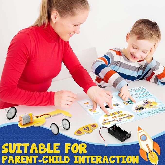 Kasfalci STEM Kits for Kids Age 8-10, STEM Toys for Boys Age 8-12, Science Experiments Robotics Engineering Projects Crafts Robot Building Activities for 6 7 8 9 10 11 12 13 14 Year Old Boys