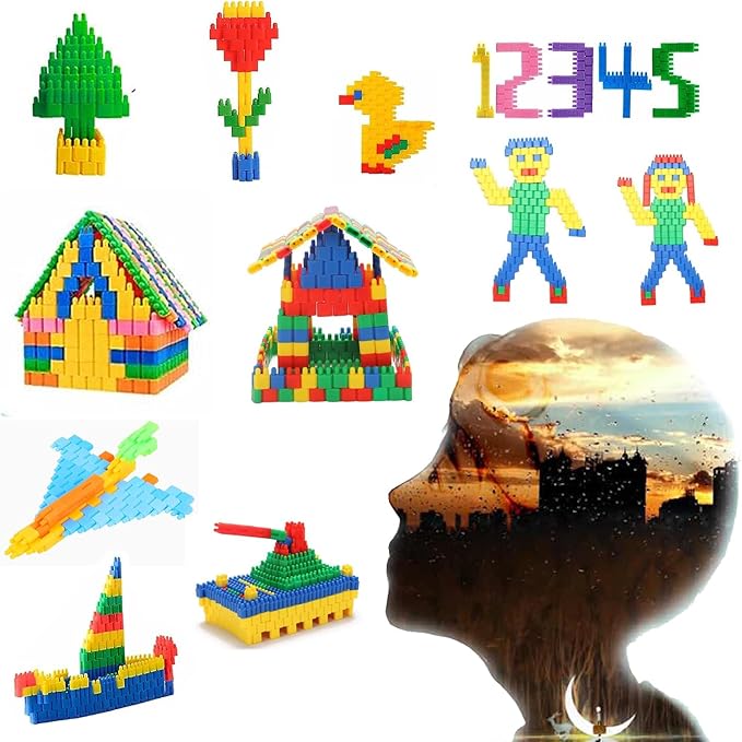 610PCS STEM Building Blocks Construction Toy - Child Branin Development Preschool Kindergarten Toy Learning & Education Toys for Preschool Learning Activities